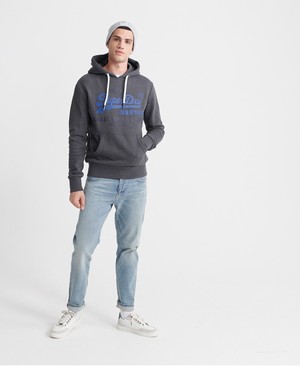 Superdry Sweat Ing Shop Duo Férfi Kapucnis Pulóver Szürke | RGWNC1807